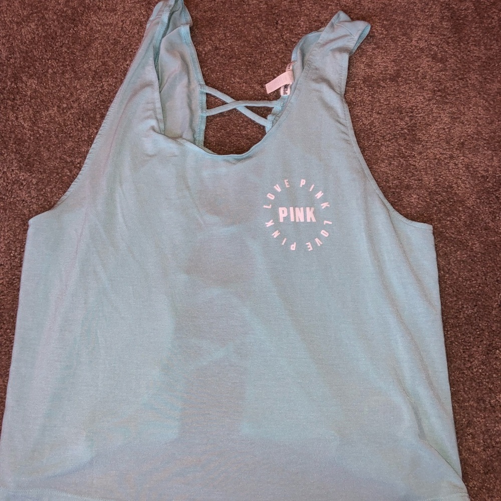 Love Pink criss cross tank